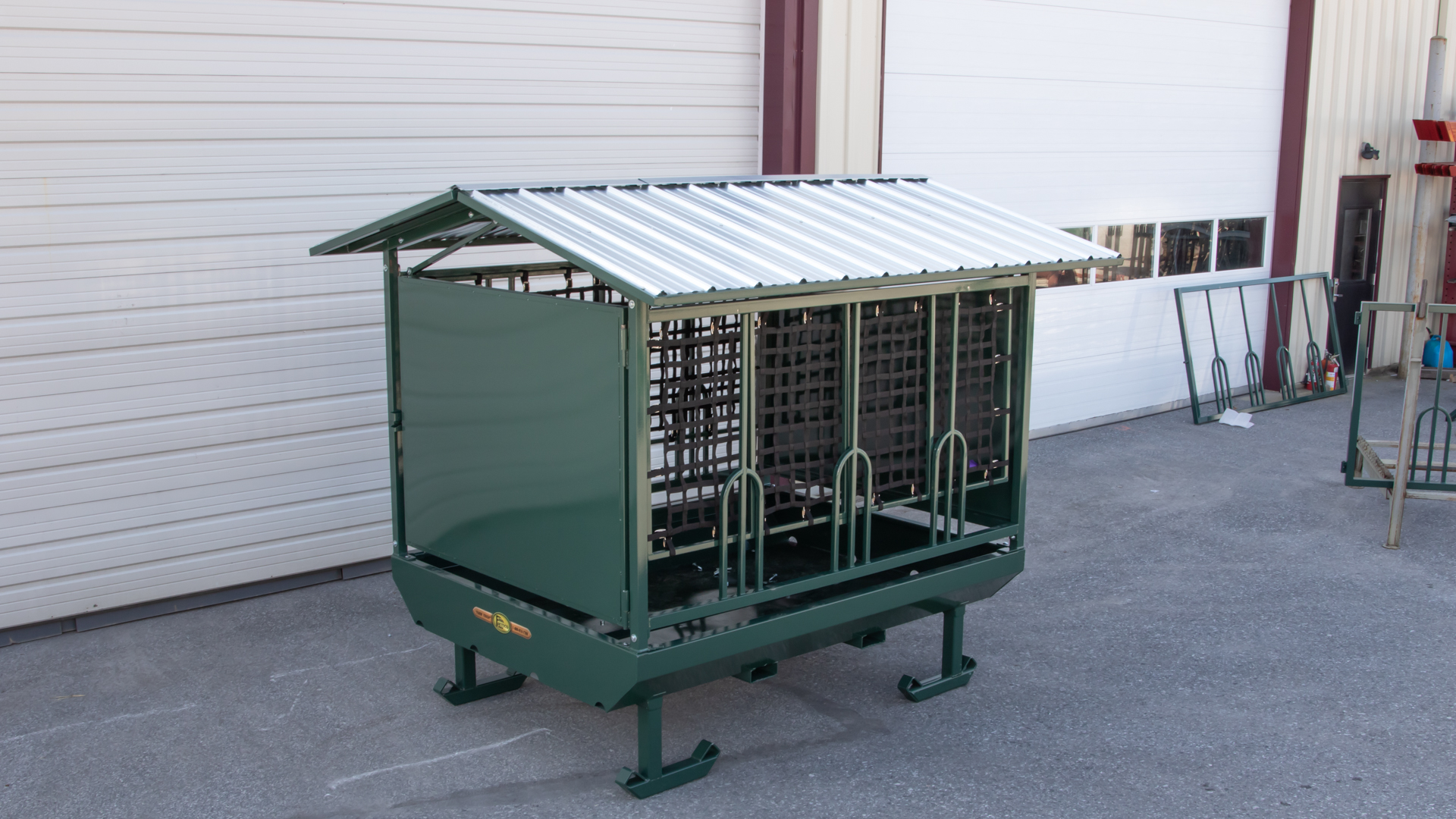 exterior of green horse slow feeders for sale article